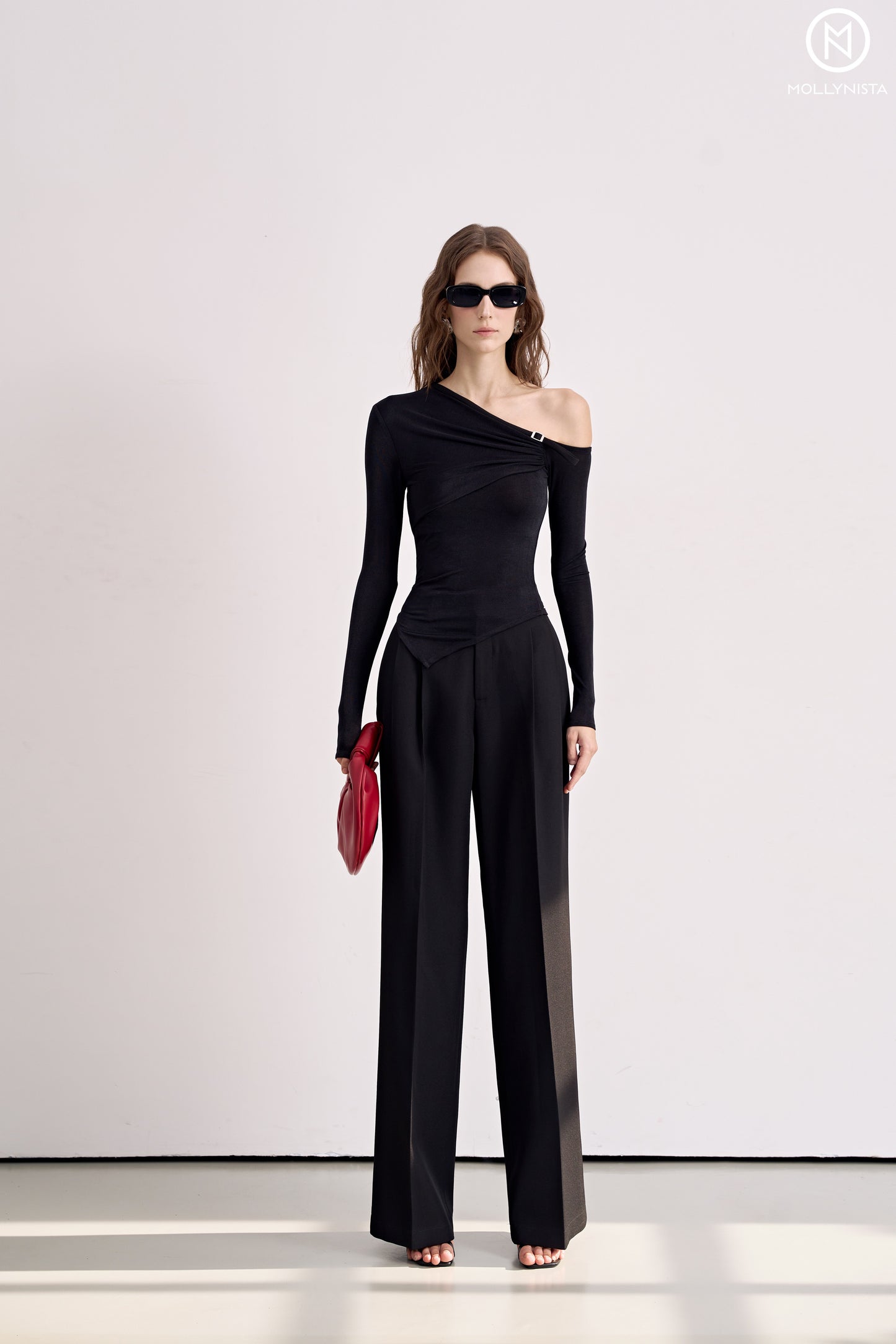 Sleek One-Shoulder Top