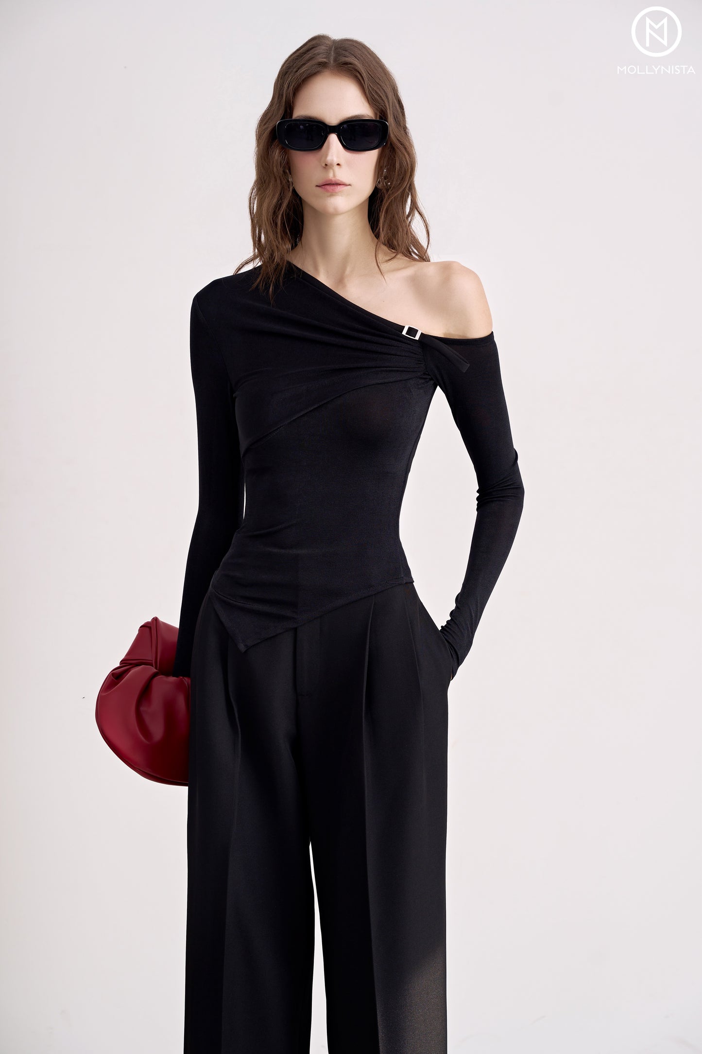 Sleek One-Shoulder Top