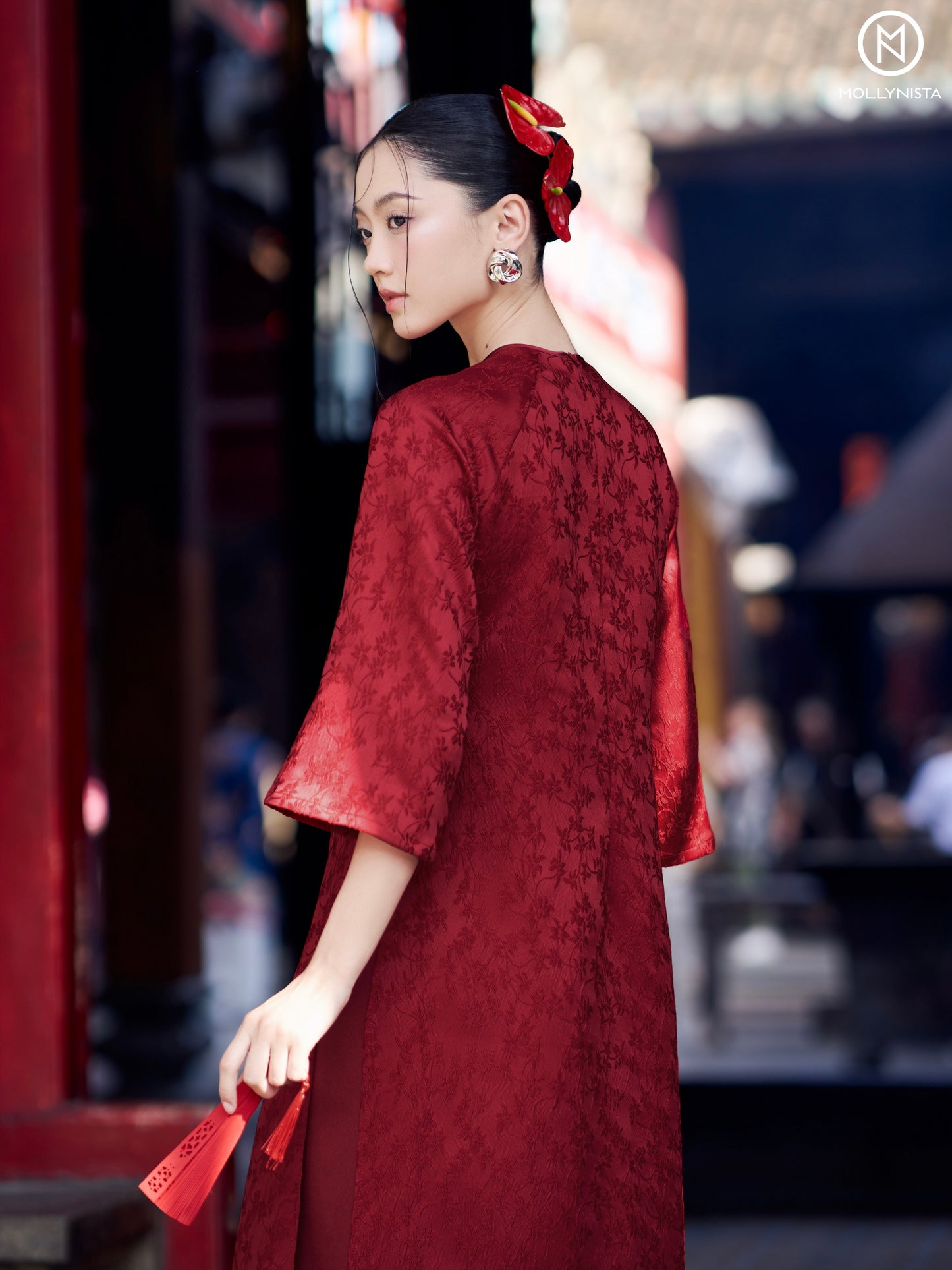 AO DAI TET 2025 MOLLYNISTA (FREE PANTS)