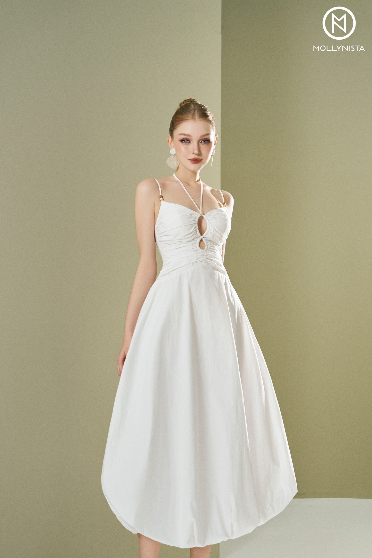 Mushroom-shaped 2-straps dress
