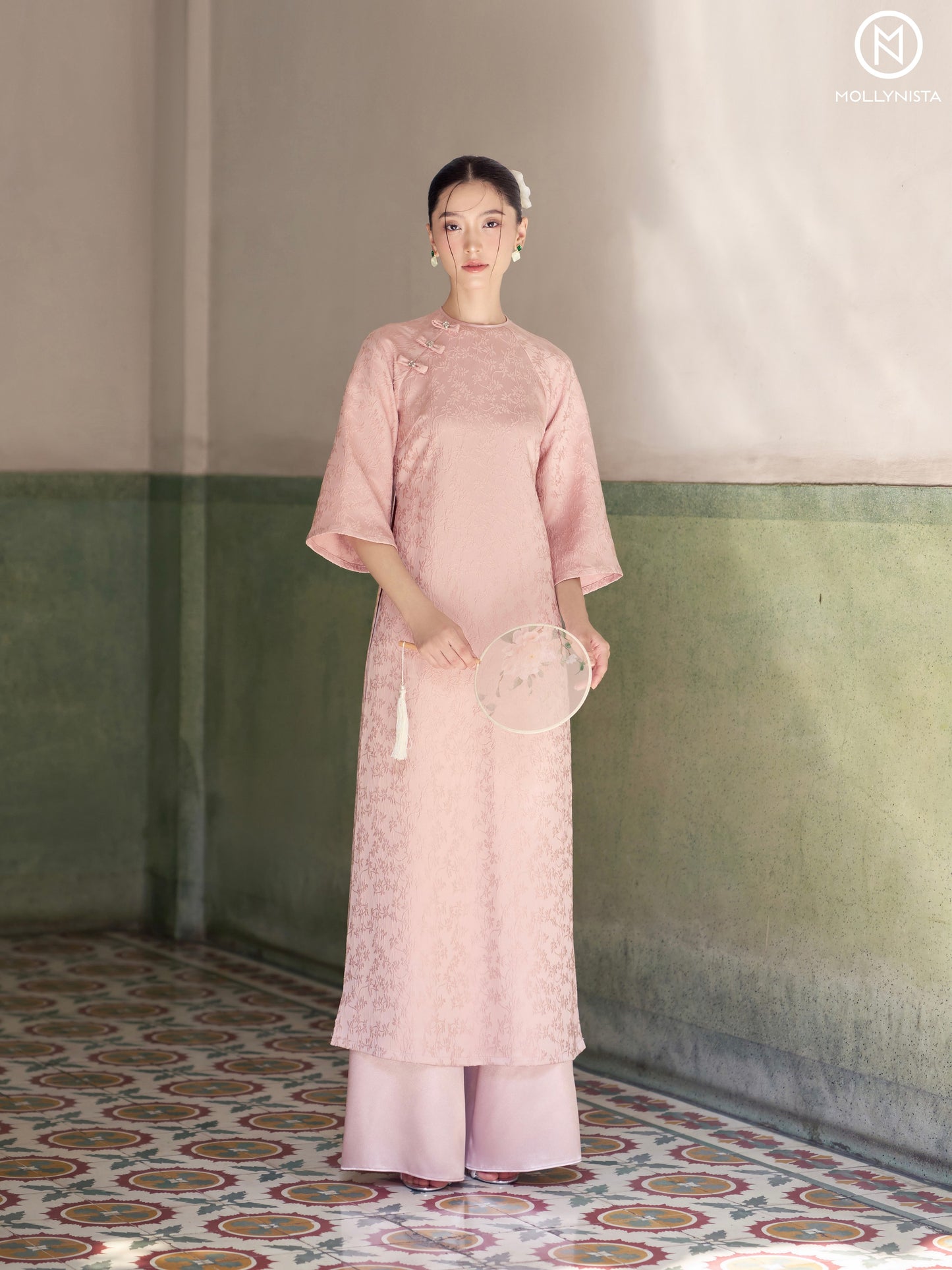 AO DAI TET 2025 MOLLYNISTA (FREE PANTS)