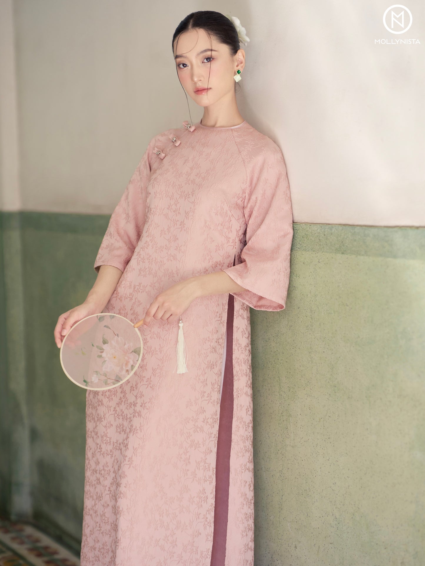 AO DAI TET 2025 MOLLYNISTA (FREE PANTS)