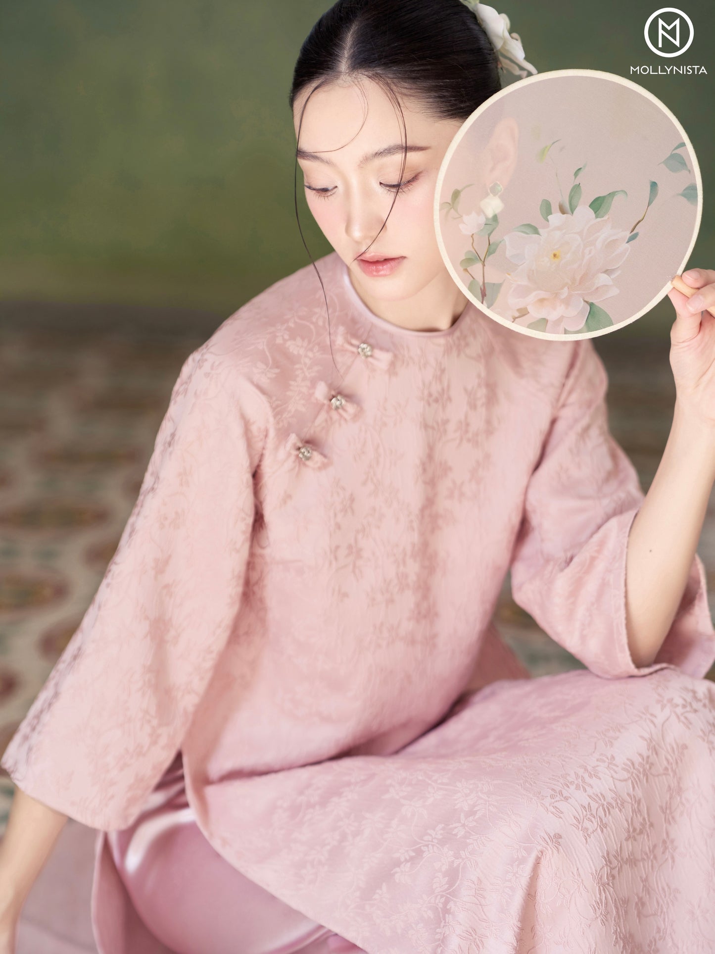 AO DAI TET 2025 MOLLYNISTA (FREE PANTS)