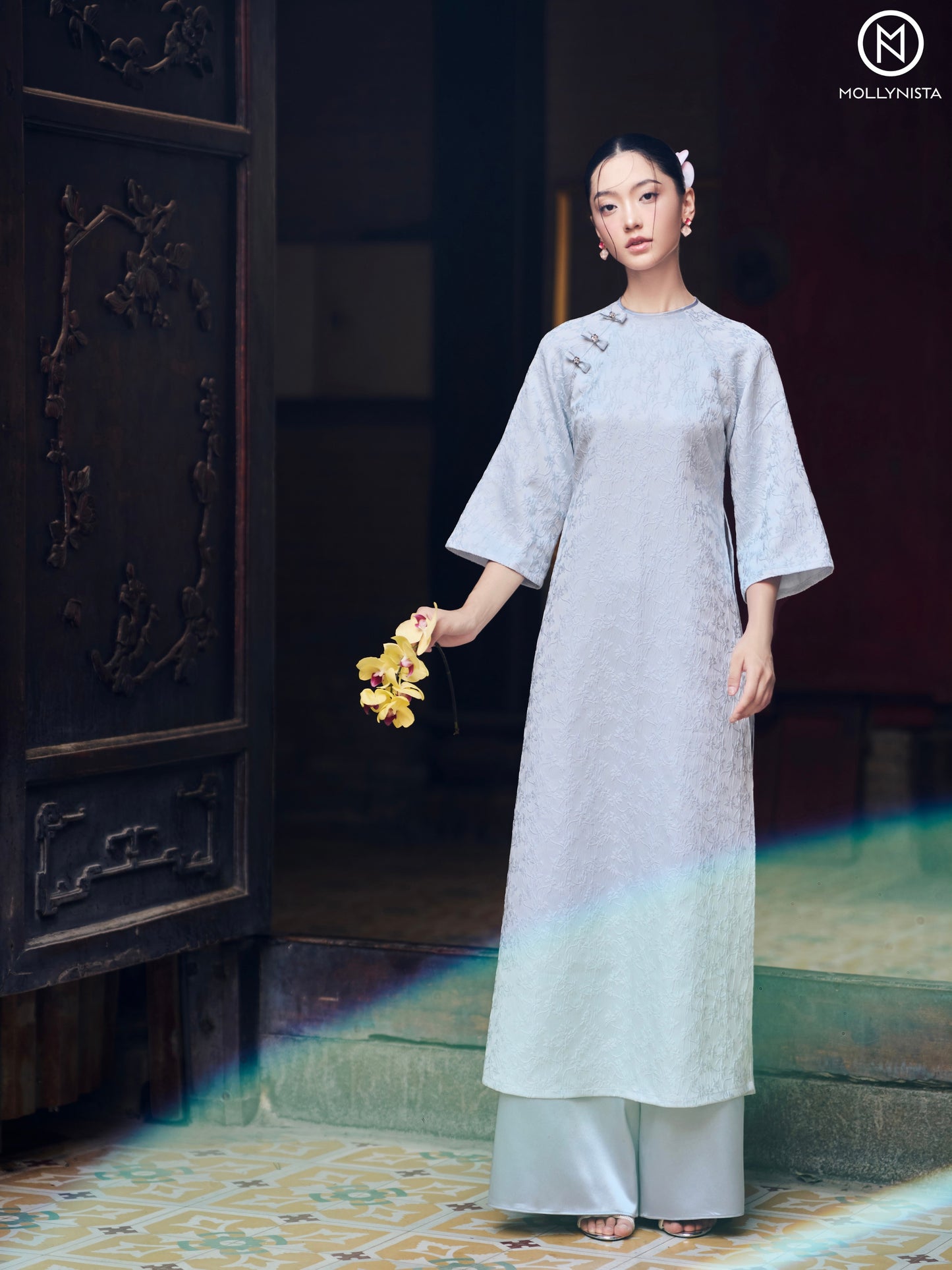 AO DAI TET 2025 MOLLYNISTA (FREE PANTS)