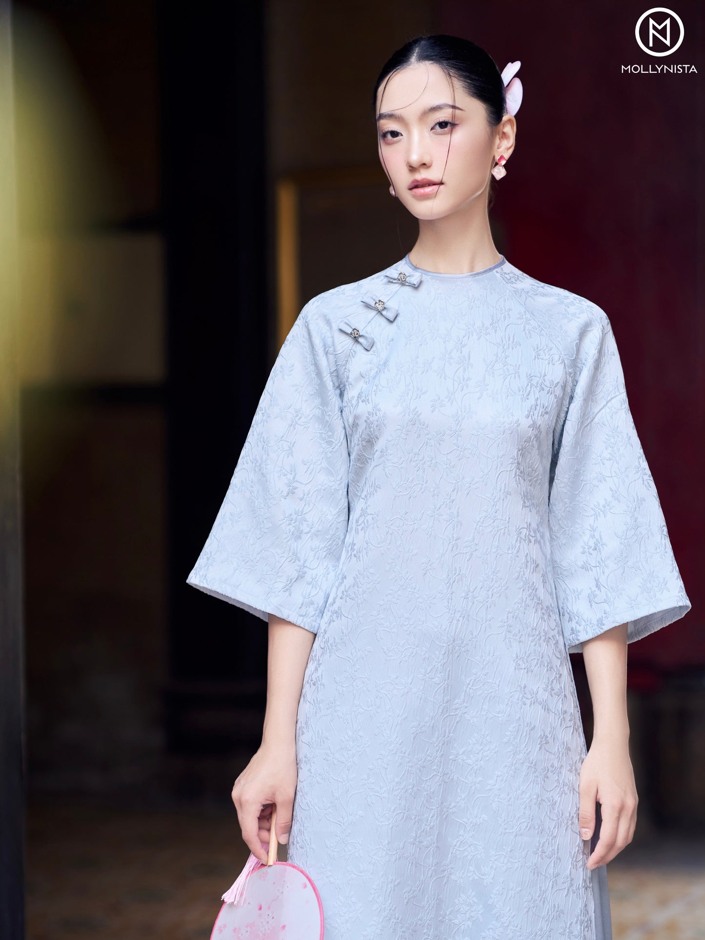 AO DAI TET 2025 MOLLYNISTA (FREE PANTS)