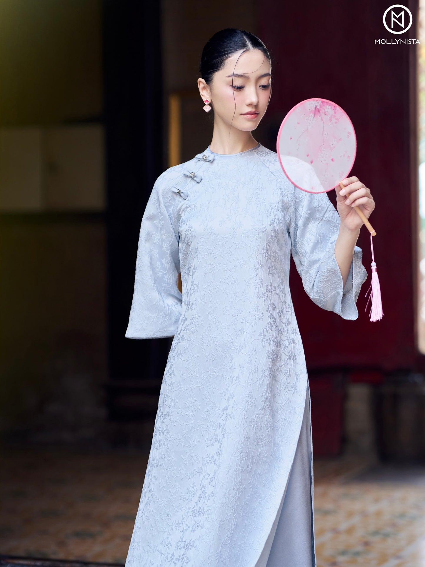 AO DAI TET 2025 MOLLYNISTA (FREE PANTS)