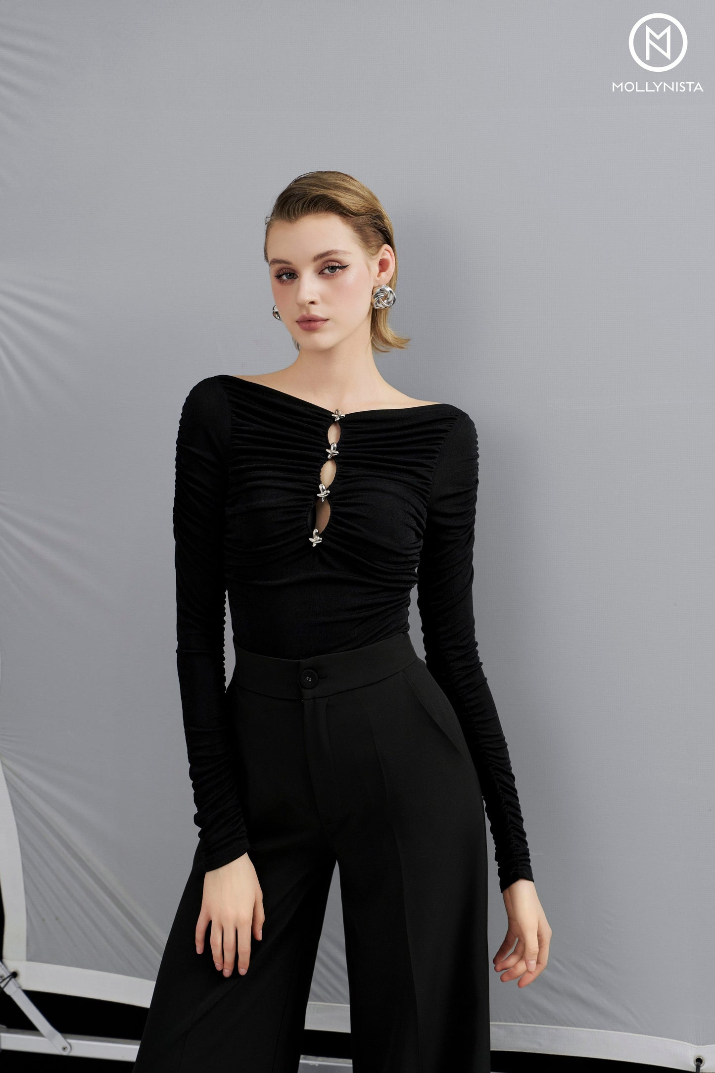 Signature wide leg pants