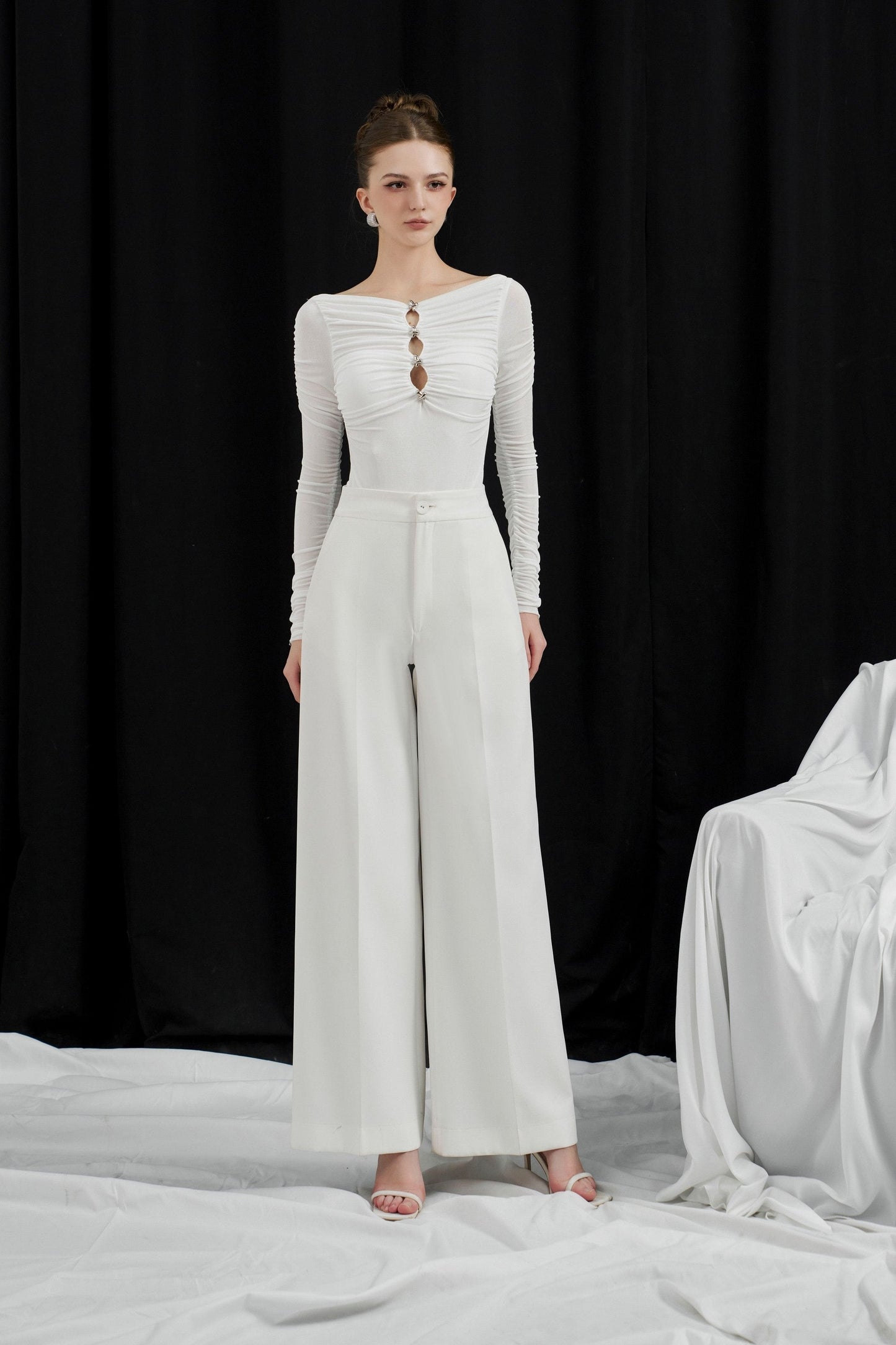 Signature wide leg pants