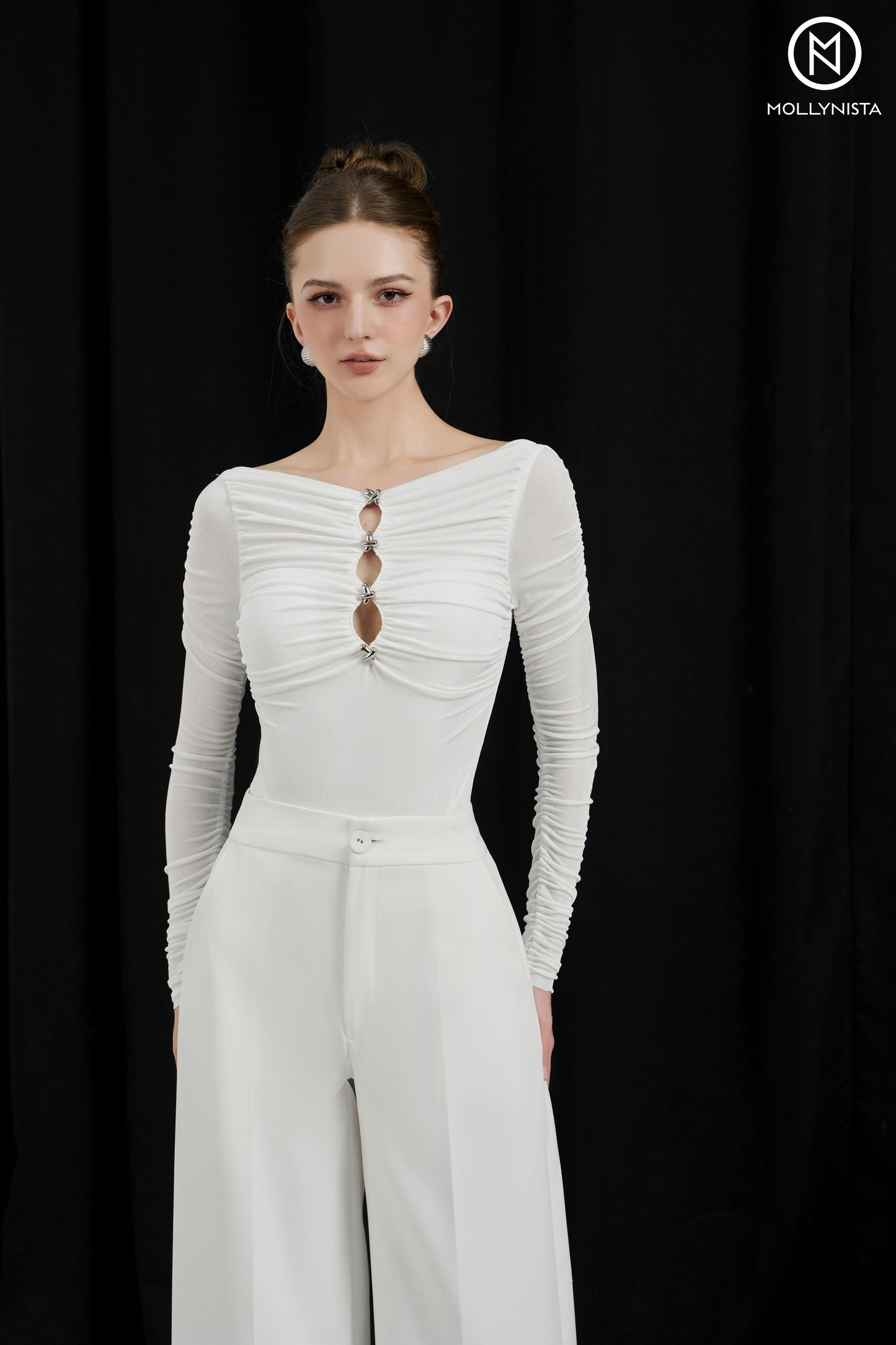 Signature wide leg pants