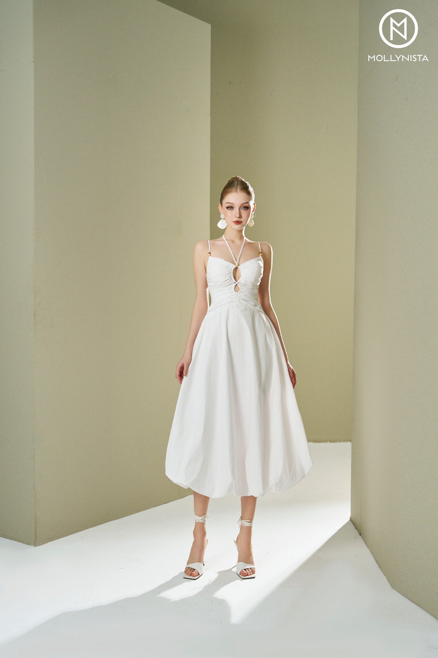Mushroom-shaped 2-straps dress