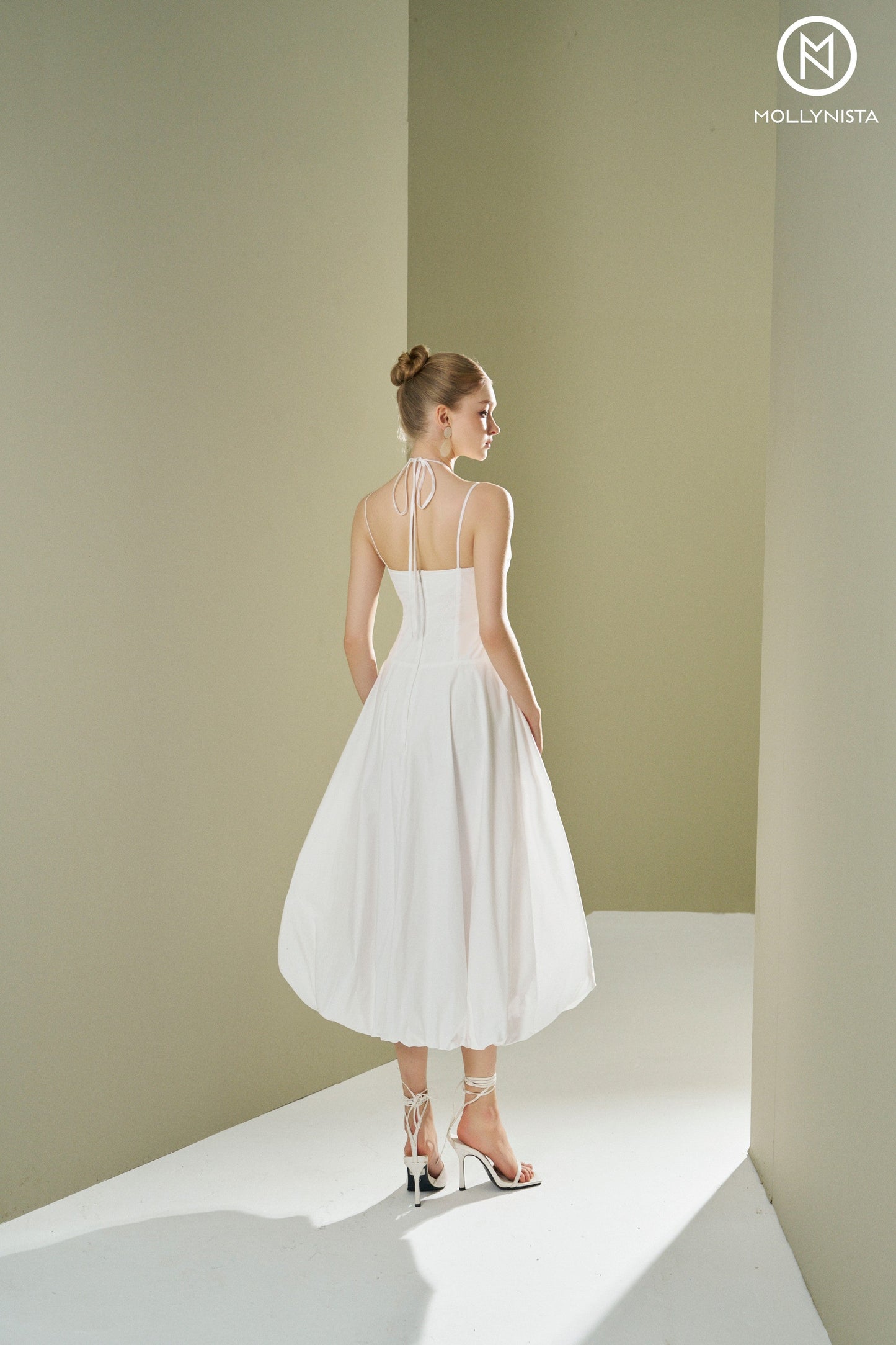 Mushroom-shaped 2-straps dress