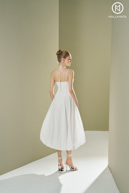 Mushroom-shaped 2-straps dress