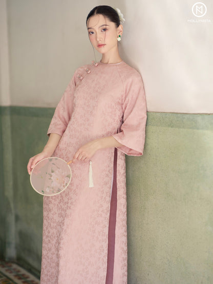 AO DAI TET 2025 MOLLYNISTA (FREE PANTS)