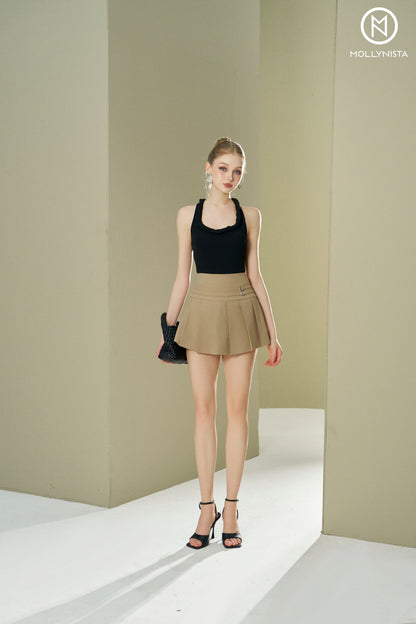 Rope collar tank top
