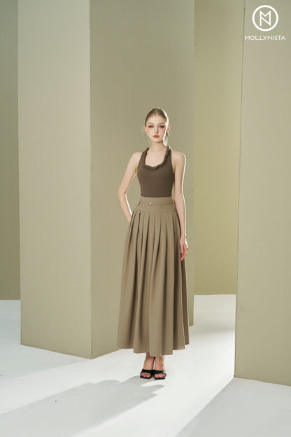 Rope collar tank top