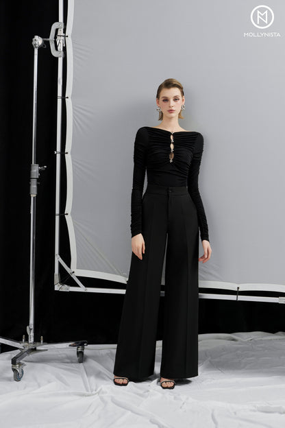 Signature wide leg pants